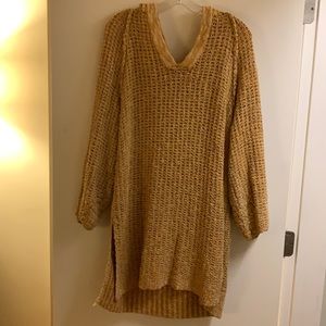 Free People Crochet Hoodie